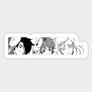 Emma, Ray and Norman Sticker